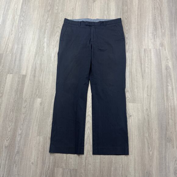 Vintage Gap Pinstripe Chino Pants Men's 38x32 Blue White Striped Preppy 2008 - Picture 1 of 10